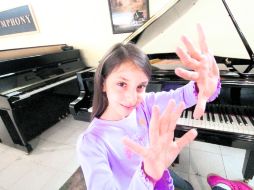 HÁBIL. Danieña Liebman, de 10 años, es una de las solistas más jóvenes del país.  /