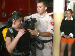 El programa está compuesto además por adiestramiento en control y combate de incendios. ARCHIVO  /