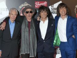 Los cuatro miembros de los Rolling Stones se reunieron hoy en la galería Somerset House de Londres. REUTERS  /