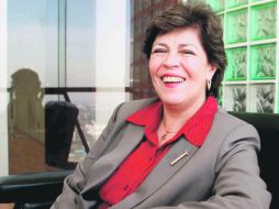 La secretaria general de Acción Nacional, Cecilia Romero, reconoce la necesidad de volver a acercar el partido a la gente. EL UNIVERSAL  /