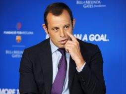 Sandro Rosell también se refirió al nuevo entrenador culé, Tito Vilanova, en entrevista. ARCHIVO  /