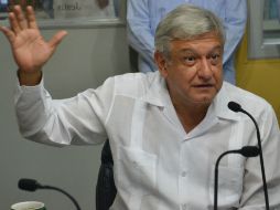 Durante una entrevista, Andrés Manuel señala que hasta que no se califique la elección, no hablará de otro tema. NTX  /