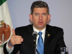 Oscar Vega Marín asegura que se prevé llegar al 100% en el control de confianza, en el próximo mes de diciembre. ARCHIVO  /