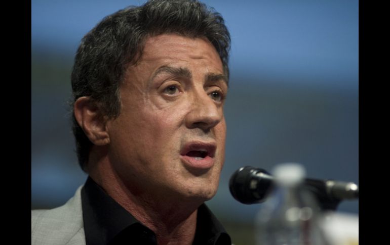 El jueves por la noche Stallone dio un adelanto de la segunda entrega de ''Los Indestructibles'' en San Diego. EFE  /