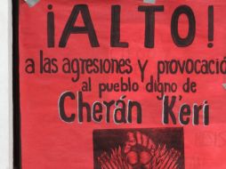 Los lugareños dicen que seguirán manifestándose hasta que se aclare el homidio de sus compañeros comuneros. NTX  /