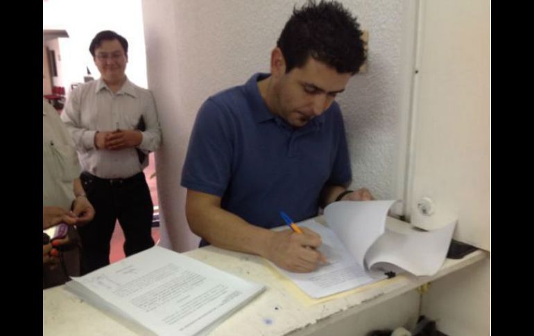 Hugo Luna, en calidad de representante, presentó la inconformidad ante el IEPC. Imagen de @Alfaro140  /