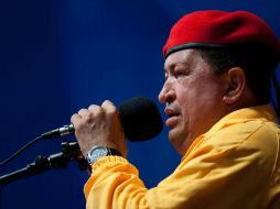 Chávez presentó su campaña presidencial en la ciudad de Barqusimeto. EFE  /