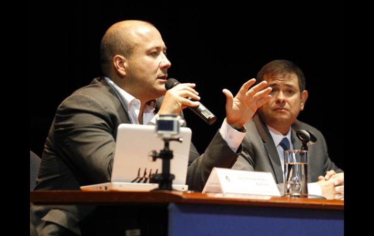 Hugo Luna, representante del Movimiento Ciudadano, argumenta que existió ''guerra sucia'' en contra de su candidato Enrique Alfaro.  /