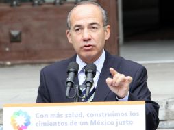 Calderón Hijonosa destaca el 'fortalecimiento de las instituciones' que logró en su mandato. ARCHIVO  /