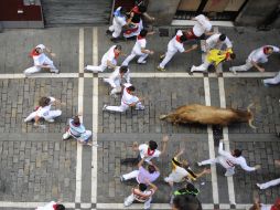En la imagen una corrida de toros en la Fiesta de San Fermín. AFP  /
