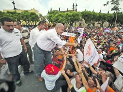 El ex candidato a la gubernatura se comprometió a crear un frente ciudadano para impulsar acciones con los gobernantes.  /