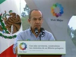 El Presidente Felipe Calderón Hinojosa afirmó que las encuestas del nivel de desempleo en México andan ''bastante bien''. ESPECIAL  /