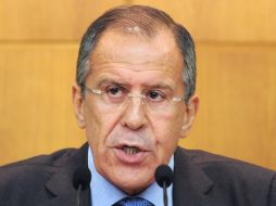 El ministro de Relaciones Exteriores Sergei Lavrov dijo que no apoyaría una resolución sobre los observadores. AFP  /