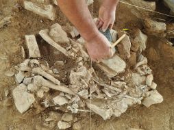 La antigüedad de las inhumaciones prehispánicas se calcula entre 900 y mil años, en la Zona Arqueológica de Ranas. NTX  /