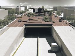 RENDER. Esta imagen digital del proyecto muestra cómo quedaría uno de los dos túneles. ESPECIAL  /
