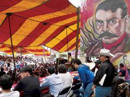 La Convención Nacional contra la Imposición durante actividades realizadas del pasado domingo. EL UNIVERAL  /