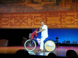 Alberto Mejorada, presidente de 'Al teatro en bici'.  /