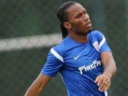 El ex-atacante del Chelsea, en un entrenamiento con su nuevo equipo. AFP  /