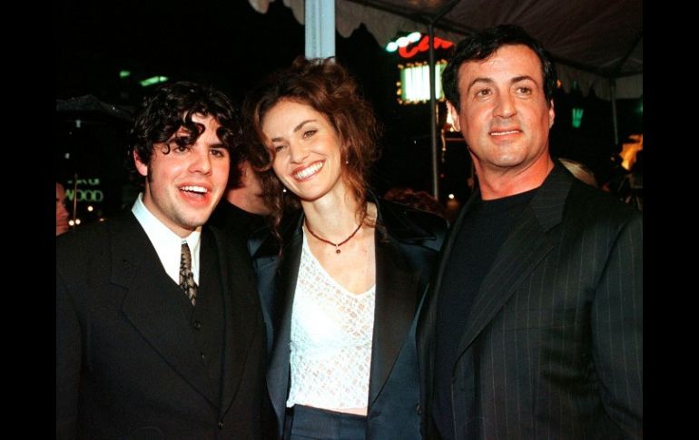 En mejores tiempos: Sage Amy Brenneman y Sylvester Stallone. REUTERS  /