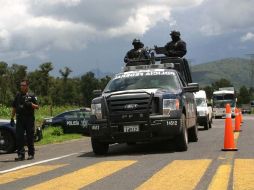 Esta tarde arribaron fuerzas federales y estatales a este municipio, como parte de un operativo de seguridad en la zona. EL UNIVERSAL  /