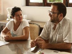 Lourdes González Pérez y Alberto Mejorada Eller durante la presentación.  /