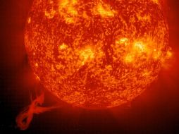 La explosión M7.7 podría interferir en las comunicaciones. ESPECIAL  /