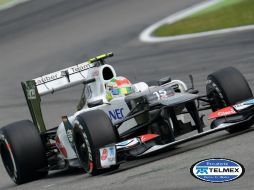El mexicano Sergio Pére quedó eliminado en la segunda ronda (Q2) de la sesión de clasificación para el Gran Premio de Alemania. AFP  /