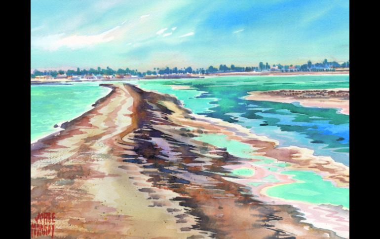 La comunidad de Guerrero Negro cuenta con grandes bancos de sal en un área natural protegida.  /