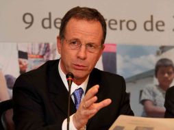 Conagua, cuyo presidente es José Luis Luege (en la imagen), no ha presentado estudio que compruebe nivel de algas en presa. ARCHIVO  /