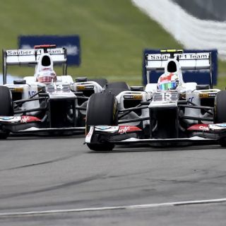 Sergio Pérez, contento por su remontada