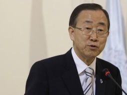 Ban Ki-moon afirmó que un eventual uso de armas químicas en Siria sería reprensible. EFE  /