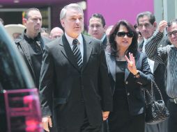 Emilio González, durante la ceremonia. El gobernador agradeció el apoyo de los asistentes.  /