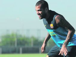 Responder con trabajo. Dani Alves, defensa brasileño del Barcelona. AP  /