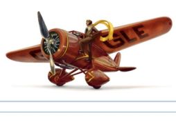 Amelia Earhart, a los 115 años de su nacimiento, aterriza en un doodle. ESPECIAL  /