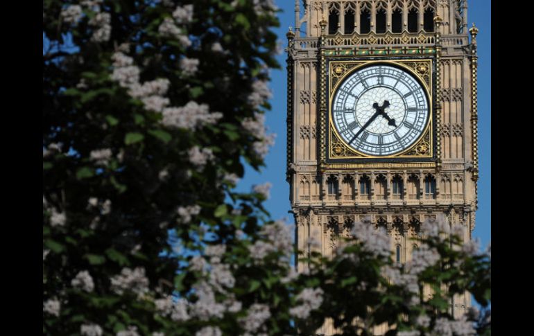 El reloj emblemático de Londres sonará alrededor de las ocho de la mañana. AFP  /
