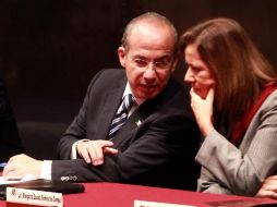 Al acudir a la Escuela Libre de Derecho, Calderón recordó que no fue admitido en la UNAM. NOTIMEX  /