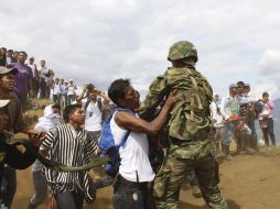 En días pasados se dieron enfrentamientos registrados entre indígenas y militares. ARCHIVO  /