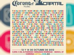 Imagen del cartel del Corona Capital filtrado previo al anuncio oficial. ESPECIAL  /