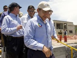 El Presidente Calderón está de gira en Jalisco para supervisar e inaugurar algunas obras.  /