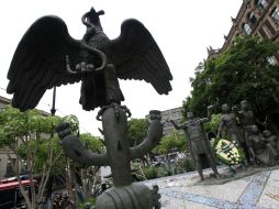 Escultura realizada por Juan Olaguíbel. NTX  /