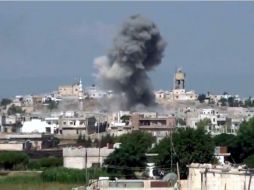 En Deraa, muchas de cuyas localidades son blanco de fuertes bombardeos desde hace días. EFE  /