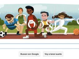 En el logotipo aparecen ilustraciones de cinco atletas que se combinan con las letras de la palabra ''Google''. ESPECIAL  /