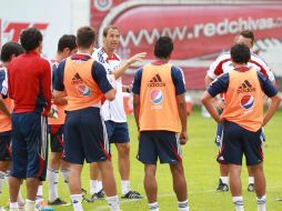 El Rebaño Sagrado durante entrenamiento en el club Verde Valle.  /