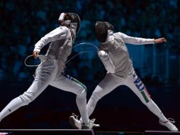 Elisa di Francisca (derecha) batió a la también italiana Arianna Errigo. APF  /