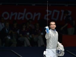 Szilagyi sorprende a los favoritos en esgrima y se sube a lo más alto del podio. AFP  /