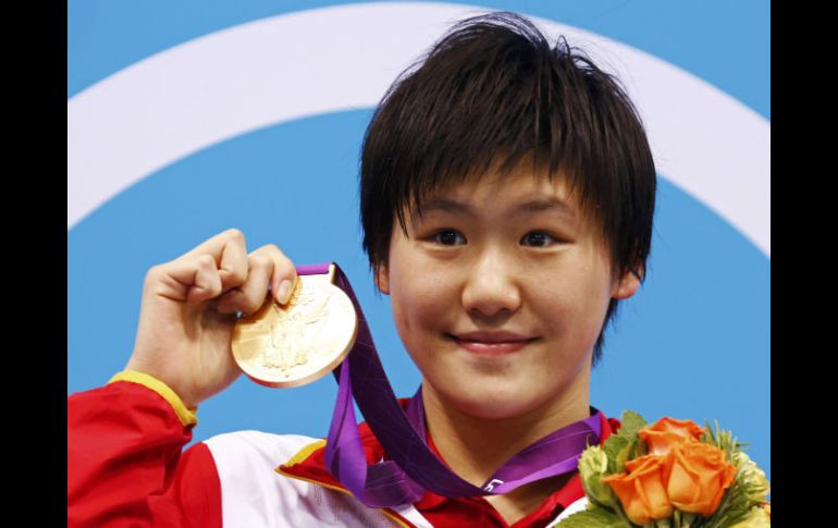 Shiwen rompió el récord mundial de los 400 metros combinado. REUTERS  /