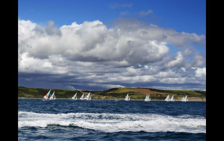 La bahía de Weymouth hospeda a los veleristas olímpicos. EFE  /