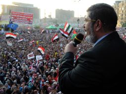 El presidente egipcio, Mohamed Mursi, mostró en un mensaje, sus deseos reestablecer las charlas con Israel. ARCHIVO  /