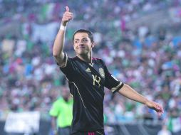 En la lista. Javier Hernández encabezará el ataque del “Tri” ante EU. STRAFFON IMAGES  /