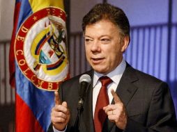 El presidente colombiano enfatiza los avances que su país ha tenido durante su mandato. ARCHIVO  /